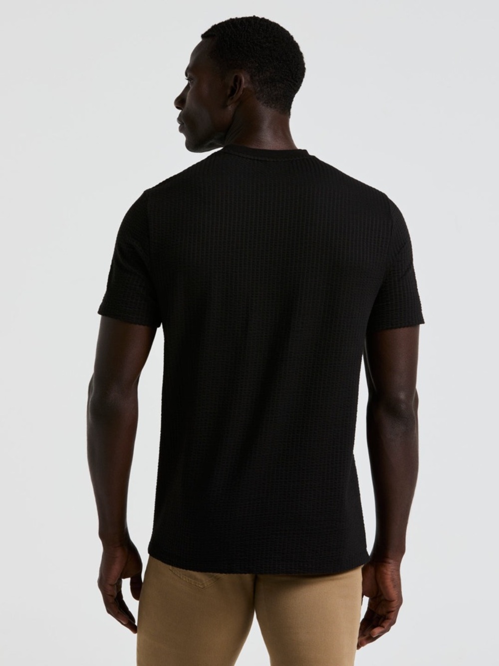 PERRY ELLIS TEXTURED CREW TEE